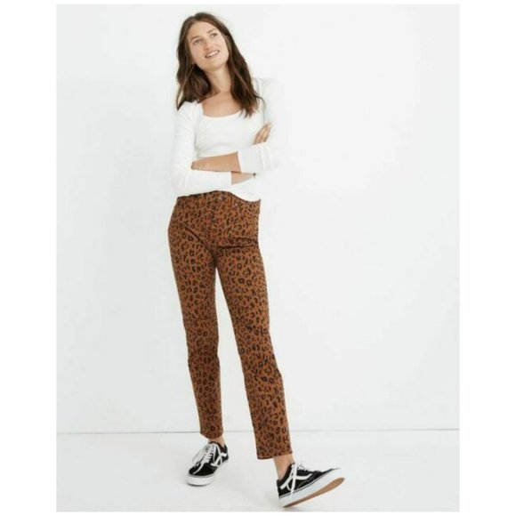 Madewell Denim - Madewell Stovepipe Leopard Jeans